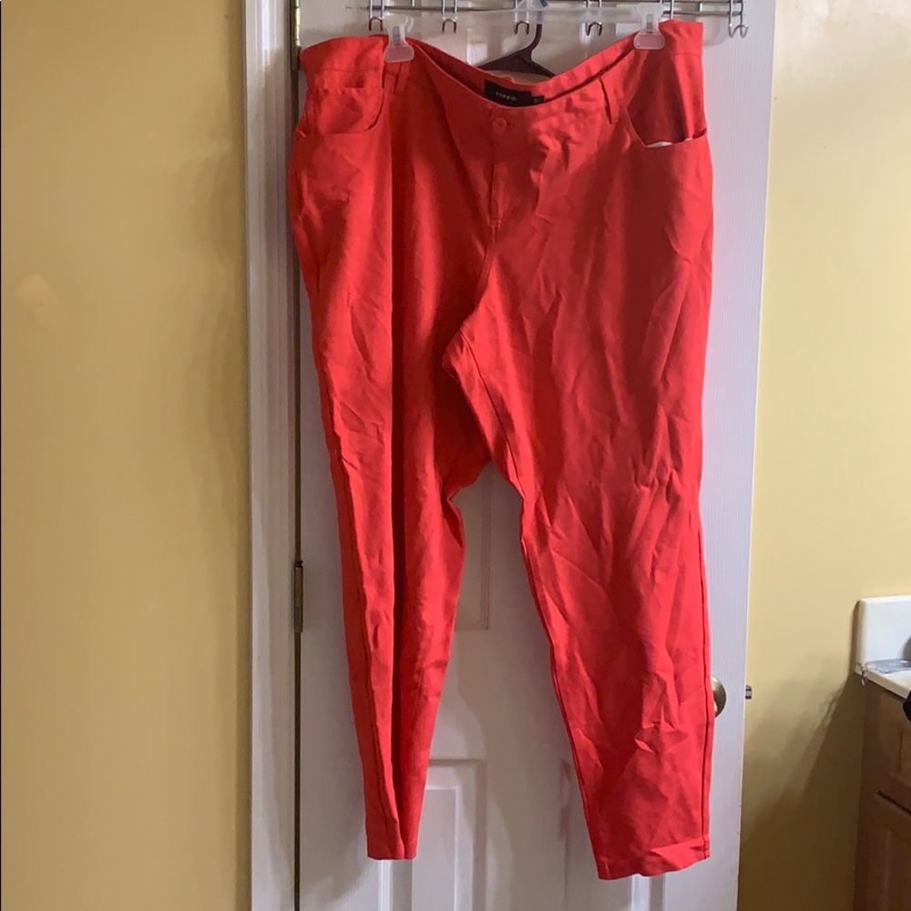 Torrid Pixie Pants- Red